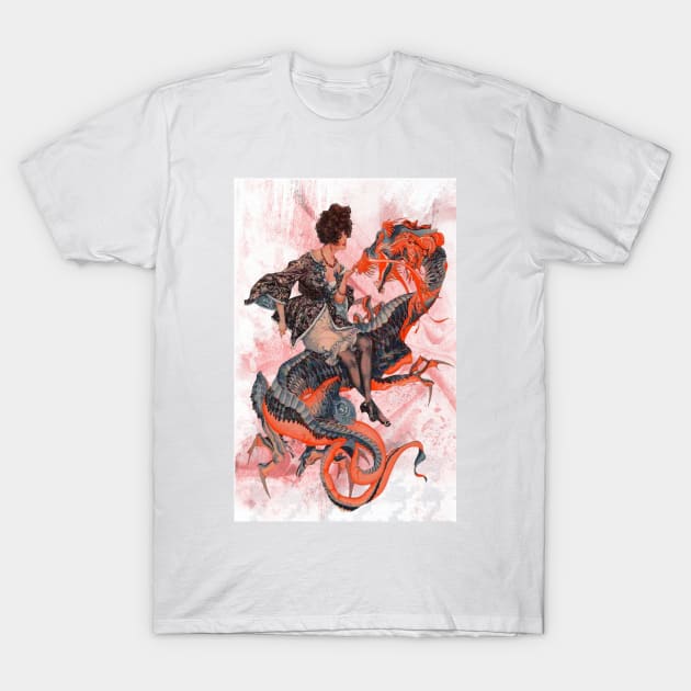 Taming a dragon T-Shirt by Cool-Ero